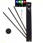 DG Komplett Világító Alkonykapcsolós Dőlőbója Szett / hord táskával, súllyal, 3,25m Piros