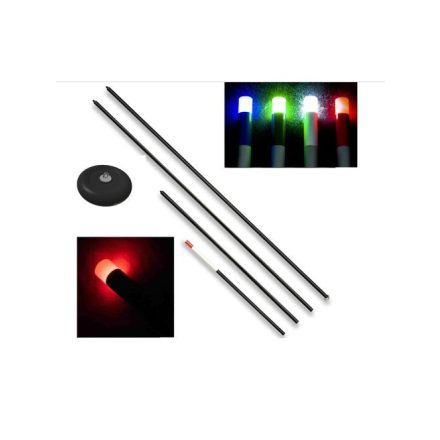 DG Világító Alkonykapcsolós Dőlőbója - súllyal, 6,25m Kék